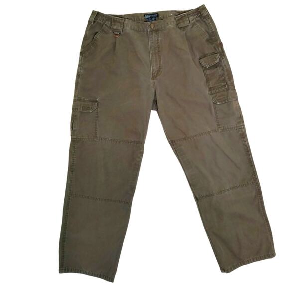 5.11 Tactical Series 74251 Cargo Pants Men's Sz 42 x 32 Gray Green Canvas Cotton - Picture 3 of 13